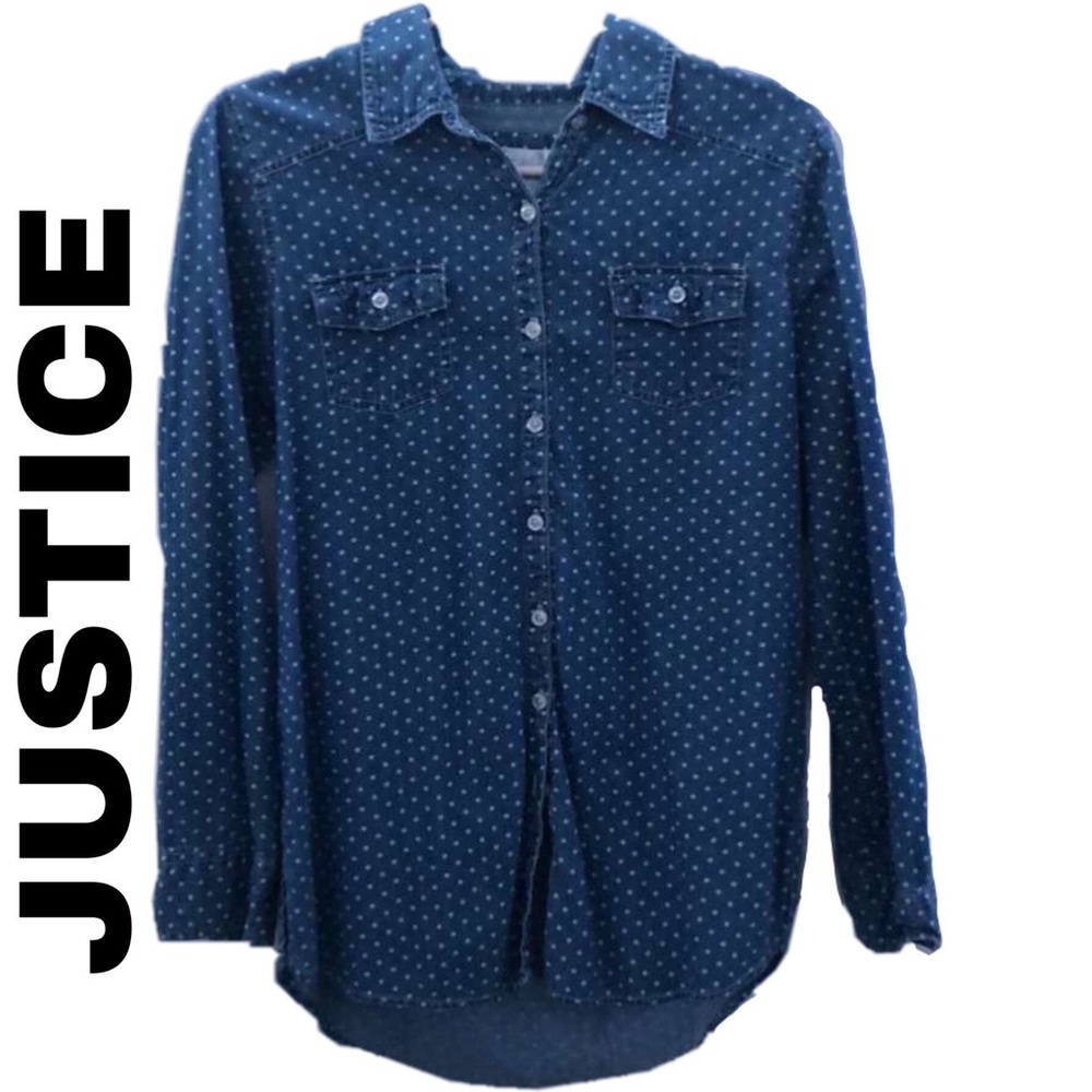Long sleeve dotted shirt
